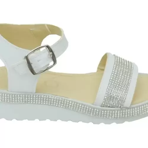 Sandalia Infantil Piedras Blanco 014 0004