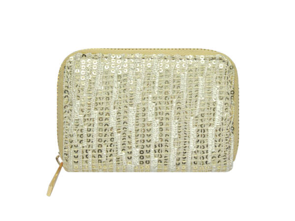 Cartera Mujer Brillos Beige mod: 10 0035