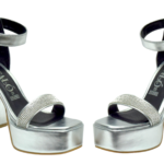 Zapatillas Tacón Alto Brillos Plata mod. 108 9045 - Image 2