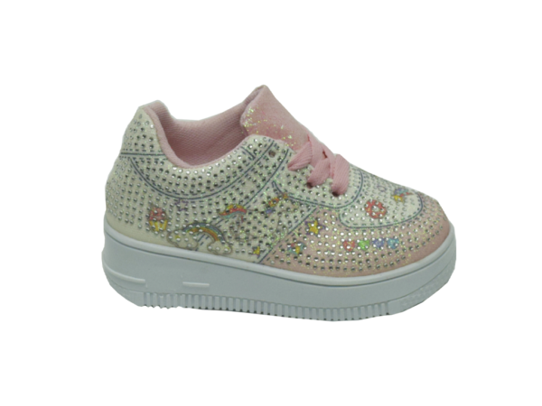 Tenis Infantil Unicornios Brillos Rosa mod: 26 1035