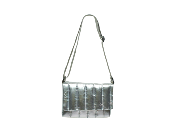 Bolsa Brilloso Bollon Plata 23 9065 - Image 2