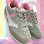 Tenis Infantiles Gris con Rosa Mod. 26 2903
