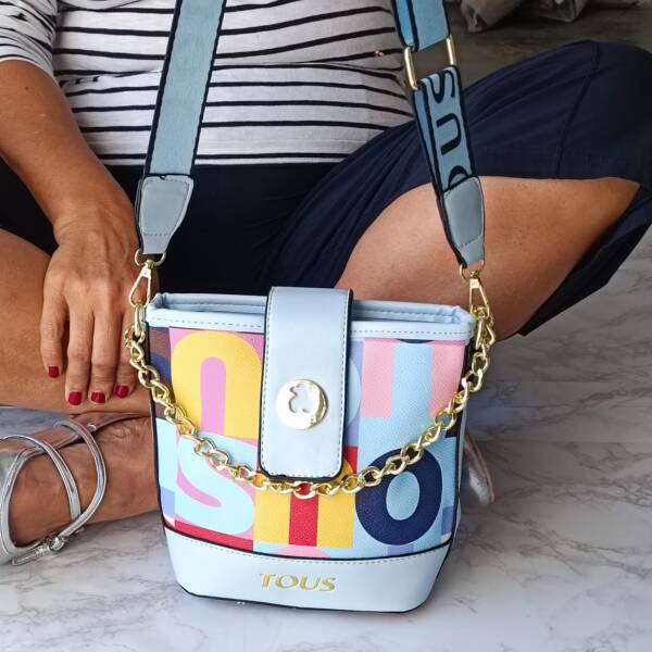Bolso Bandolero Azul cielo Mod. 10 0223