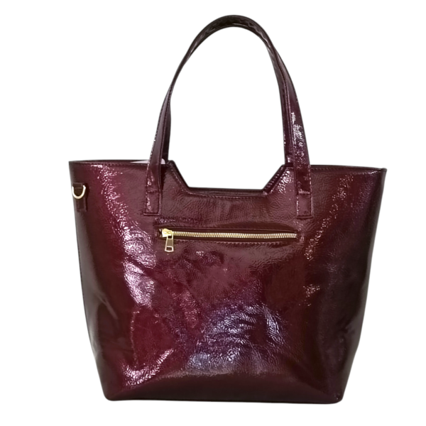 Bolso Grande Charol Ruga Vino Mod. 24 8006 - Image 3