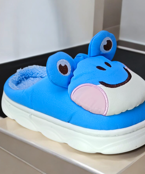 Pantufla Infantil de Rana Azul Mod. 4010