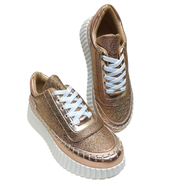 Tenis Oro Rosado para Dama Mod. 50 1538 - Image 3