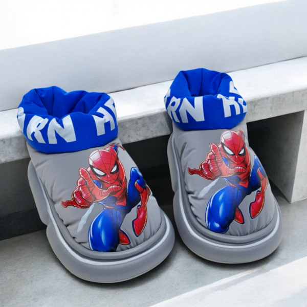 Botita Infantil de Spiderman Gris con Azul Mod. 0237