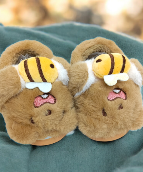 Pantufla Infantil de Osito con Abeja Mod. 0520
