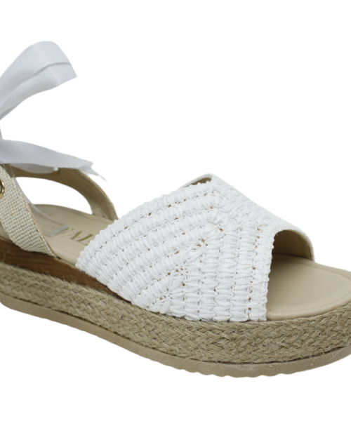 Alpargata de Yute en color Blanco Mod. 04 0600