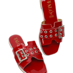 Sandalias Rojas con Hebilla Mod. 18 0350 - Image 3