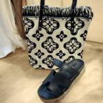Bolsa con Flores Blanco y Negro Mod. 10 BP132