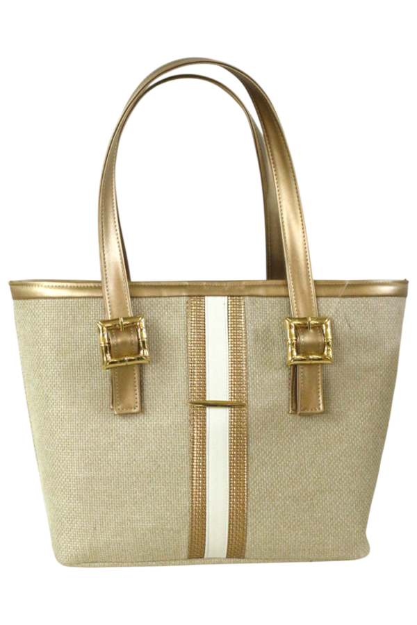 Bolsa Lino Beige Tejido Mod. 23 9052 - Image 2