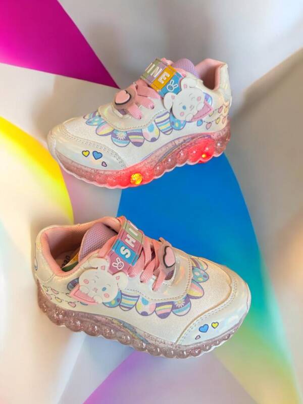 Tenis Infantil de Conejito Blanco Mod. 26 0220