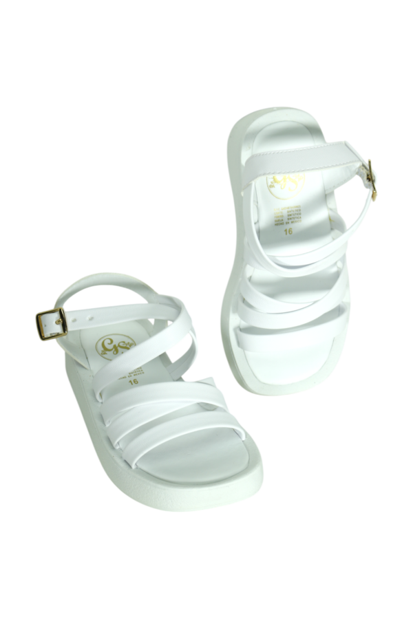 Sandalias Infantiles de Tiras Blancas Mod. 26 0502 - Image 3