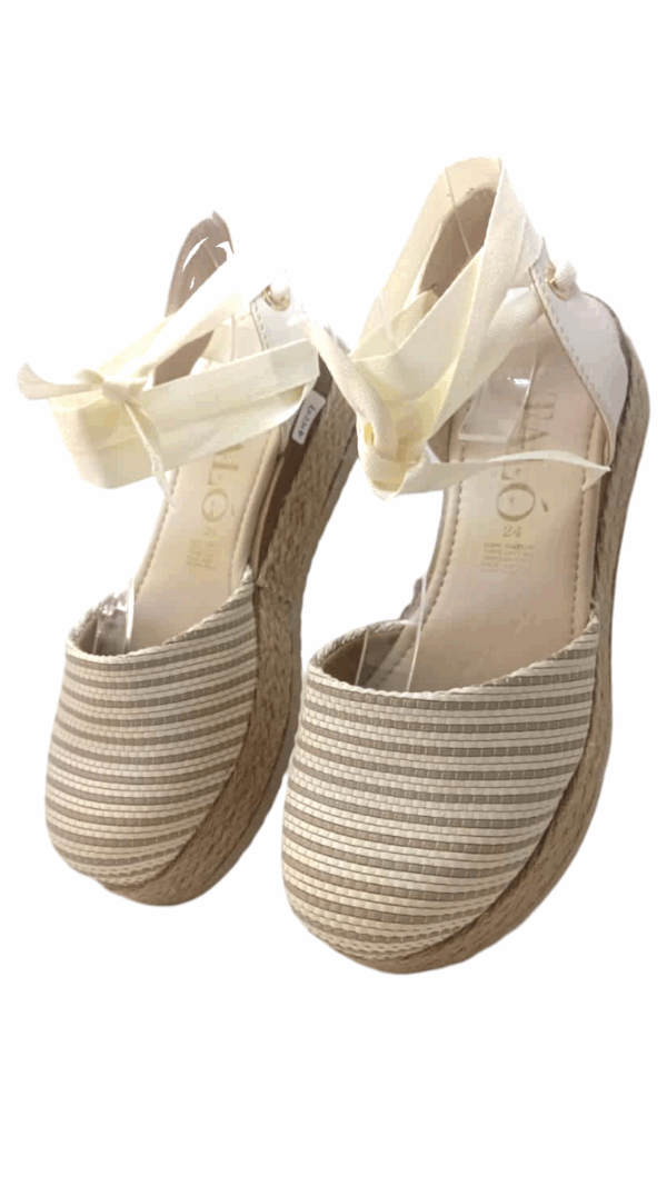 Alpargatas Rayas Beige Arena Mod. 04 0343 - Image 3