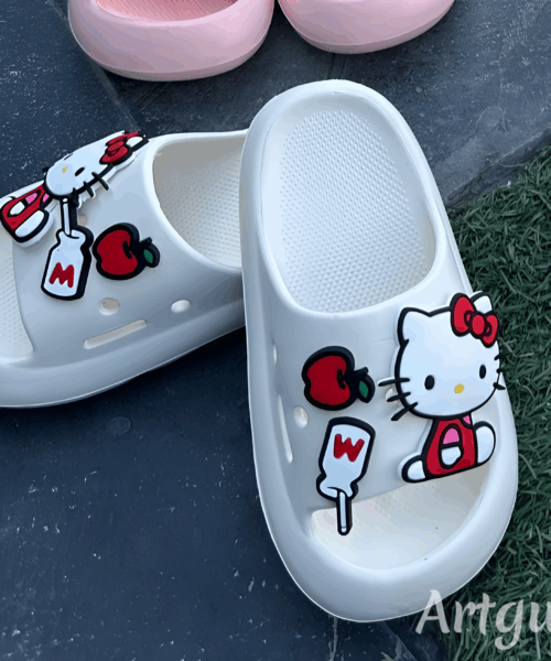 Sandalias Abiertas Blancas de Sanrio Mod. 102 2631