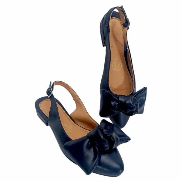 Elegancia en Cada Paso; Valerinas Negras con Nudo Mod. 25 3833 - Image 3