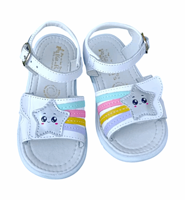 Sandalias Infantiles Blancas de Estrella Mod. 26 3291 - Image 3