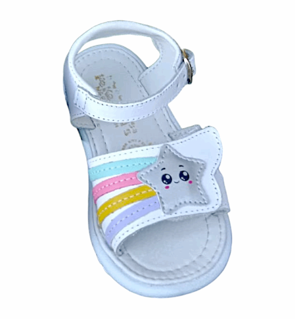 Sandalias Infantiles Blancas de Estrella Mod. 26 3291 - Image 2