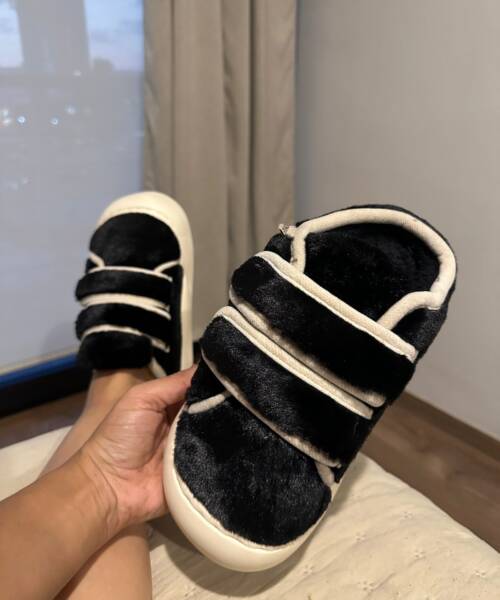 Pantuflas Negro doble Velcro Mod. 102 5031