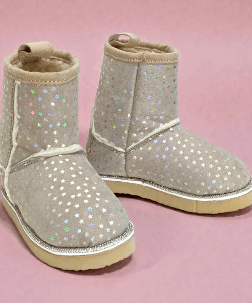 Botita Infantil Beige con Estrellas de Colores Mod. 26 0015
