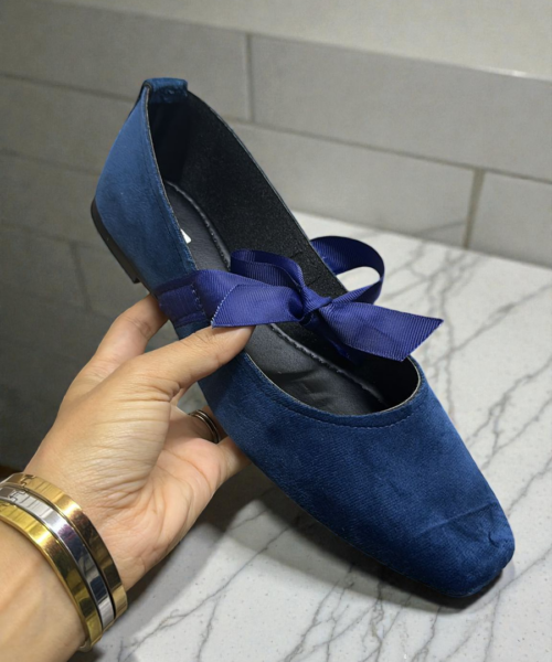 Valerina Durazno Azul Con Listón Mod. 04 0914