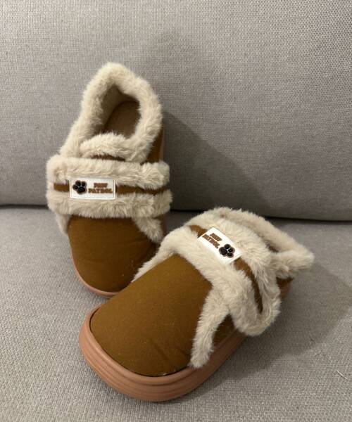 Pantufla Botita Camel Infantil Mod. 102 4106
