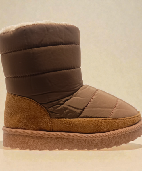 Botita Abollonada Camel para Niña Mod. 26 2301