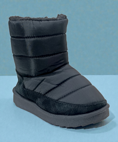 Botita Abollonada Negra para Niña Mod. 26 2301