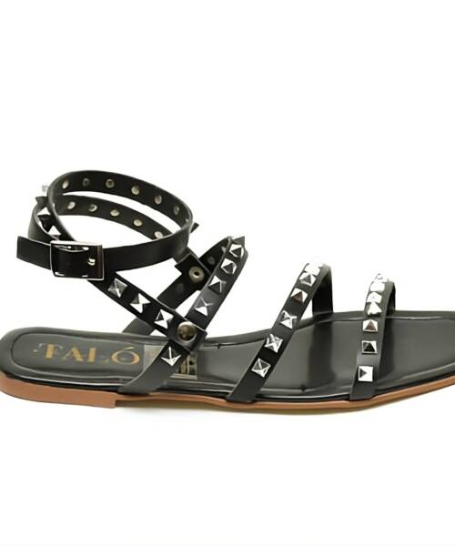 Sandalia con Estoperoles Negro mod. 102 4020*