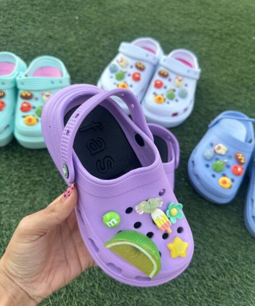 Sandalias Infantiles de plástico color Lila Mod. 26 0012