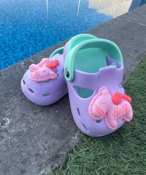 Sandalias Lila de Plástico para Niñas Mod. 26 0602