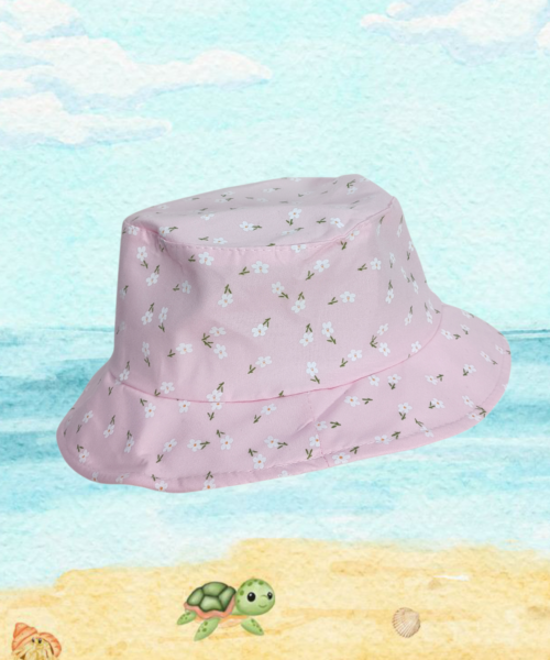 Sombrero Infantil Bucket Rosa Flores Mod. 10 1055