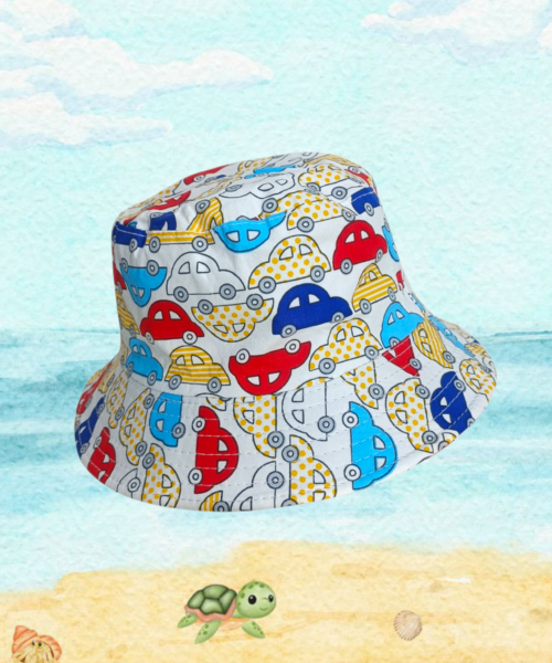 Sombrero Infantil Bucket Carritos Mod. 10 1055