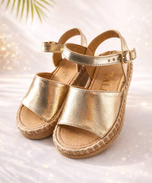 Alpargata Infantil Oro Mod. 04 0305