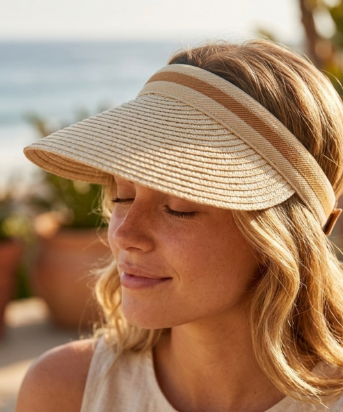 Visera de Yute en Color Beige Mod. 10 0307