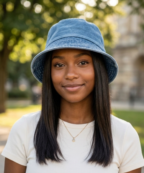Sombreros Bucket de Mezclilla Azul Claro Mod. 10 0529