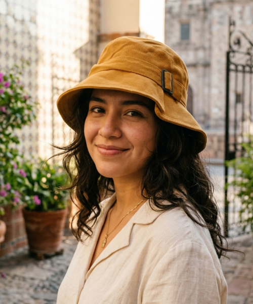 Sombrero Bucket Color Calabaza Mod. 10 0531