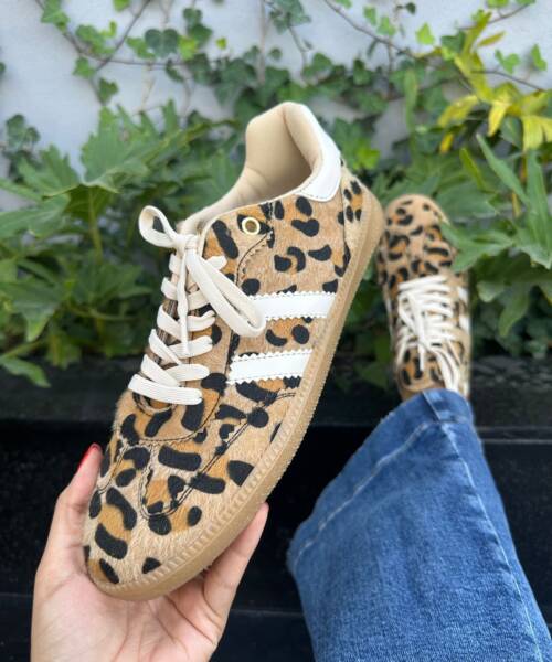 Tenis Estampado Leopardo para Dama Mod. 15 0010