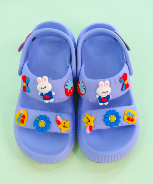 Sandalias de Plástico con Pines Lila Infantil Mod. 26 8850