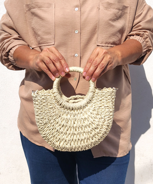 Bolso Pequeño Beige de Playa Mod. 35 0142