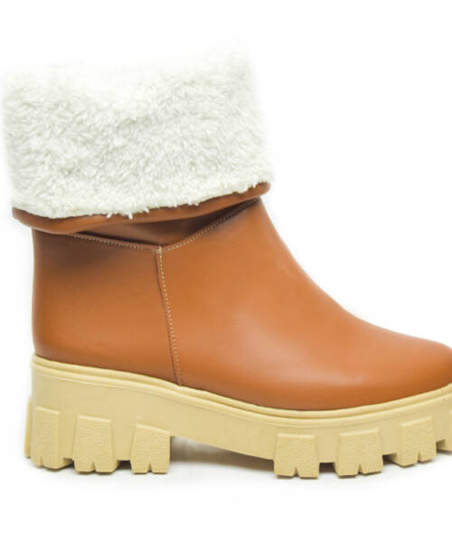 Botin Peluche Camel 0206