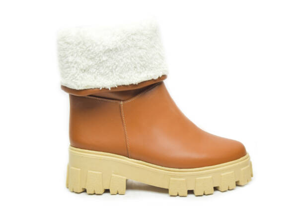 Botin Peluche Camel 0206