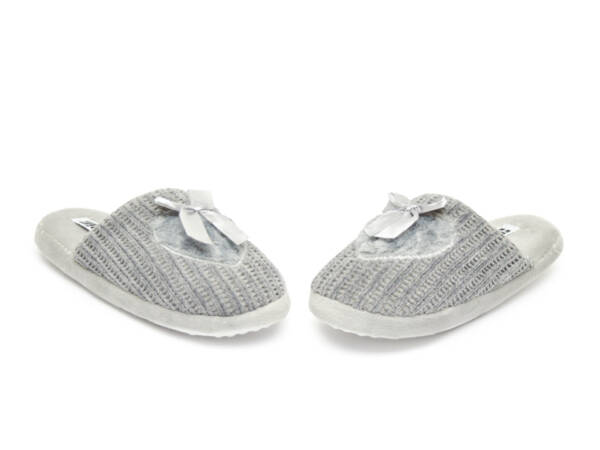 Pantuflas Infantil Tejidas Gris