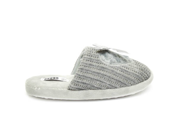 Pantuflas Infantil Tejidas Gris 26 0240