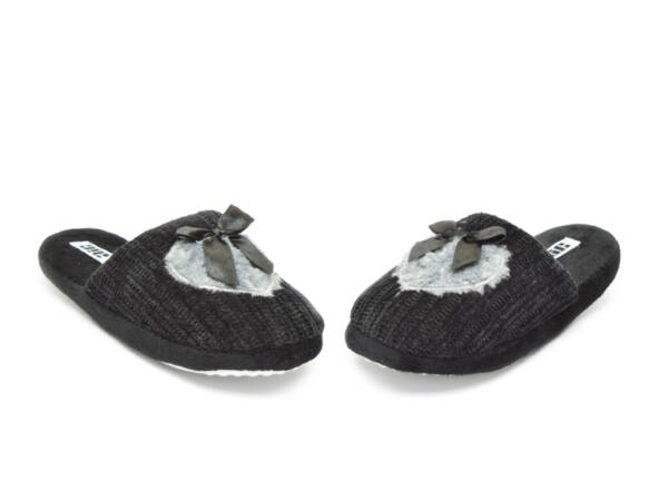 Pantuflas Infantil Tejidas Negro