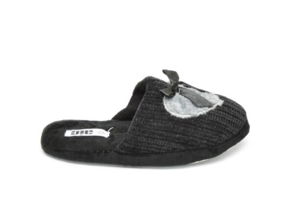 Pantuflas Infantil Tejidas Negro 26 0240