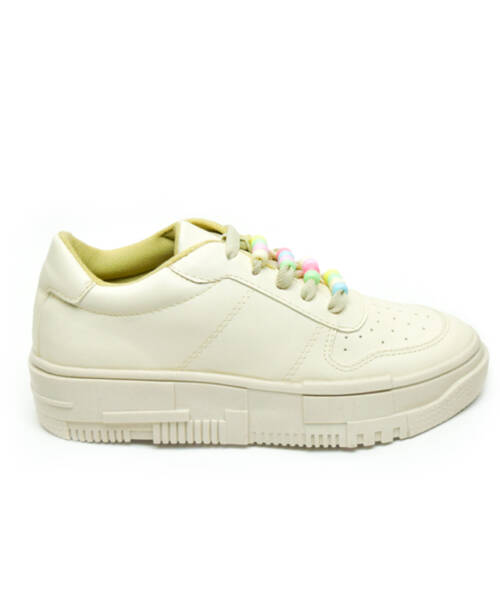 Tenis Beige Cuentas Colores mod 102 3016