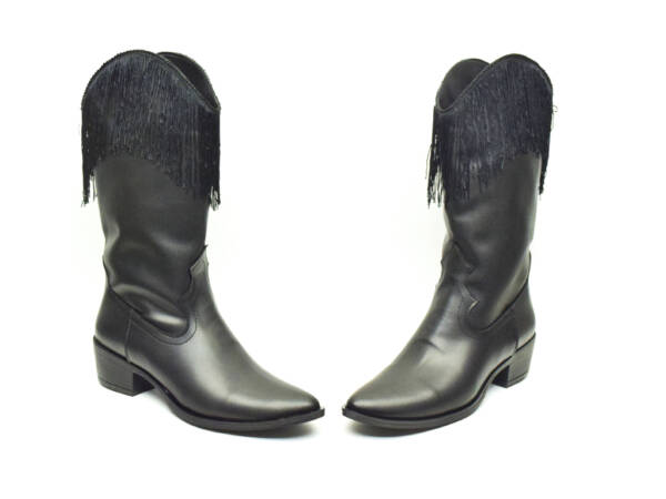 Cowboy Boot Negro Barbas mod 32 0427