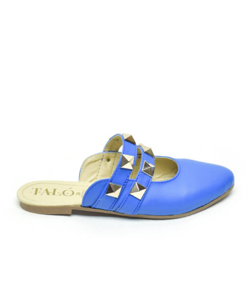 Mules Azul Electrico Estoperoles mod 18 0310l